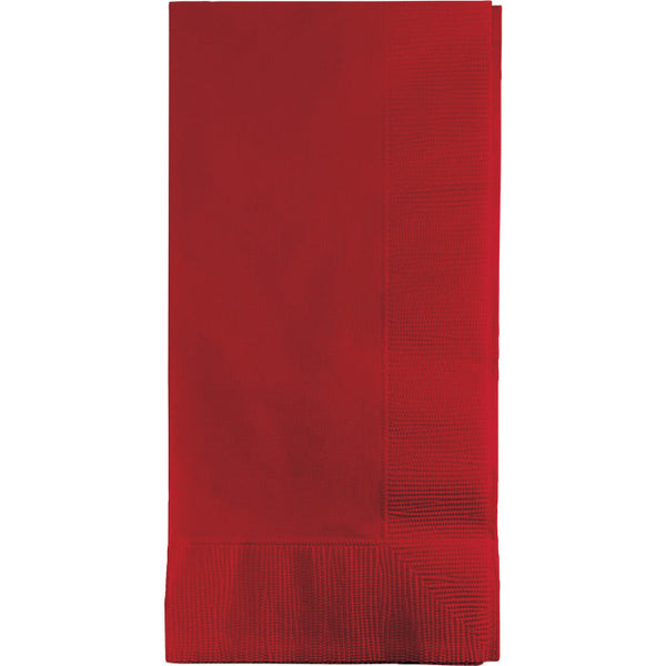 Party Decorations Classic Red Dinner Napkins 2Ply 1/8Fld, 50 ct