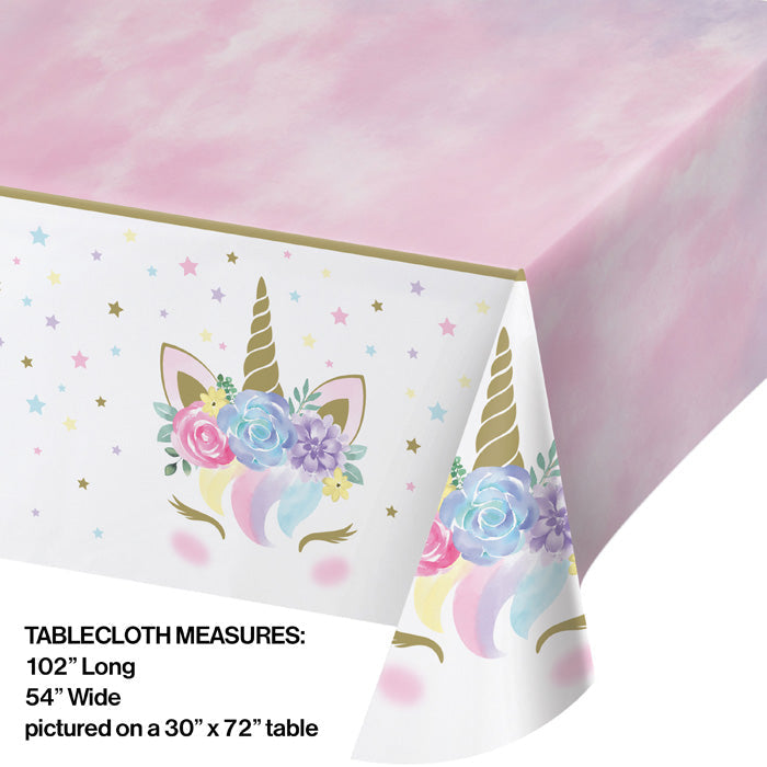 Party Decorations Unicorn Baby Shower Plastic Table Cover