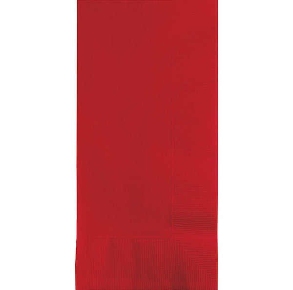 Party Decorations Classic Red Dinner Napkins 2Ply 1/8Fld, 100 ct