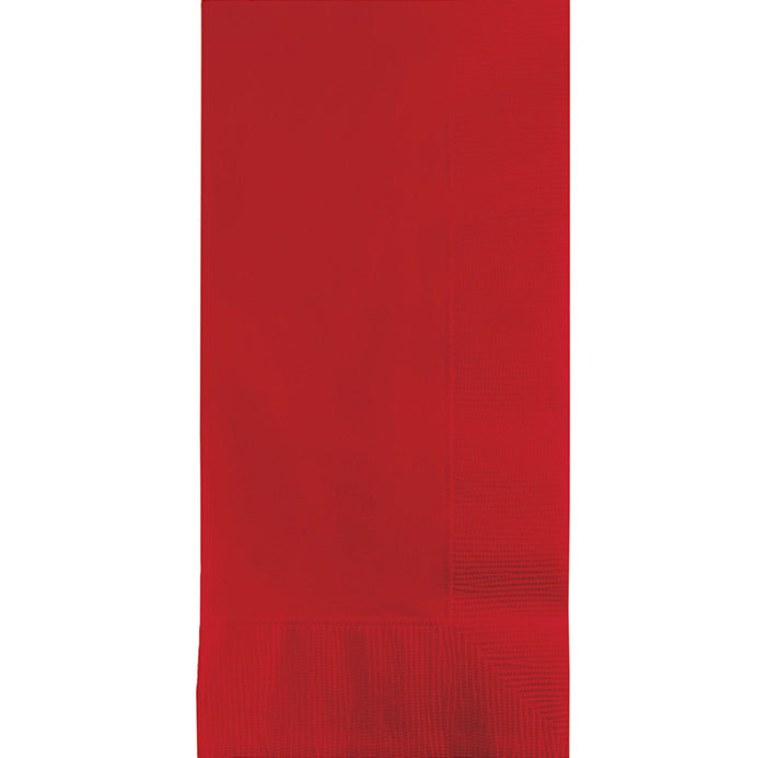 Party Decorations Classic Red Dinner Napkins 2Ply 1/8Fld, 100 ct