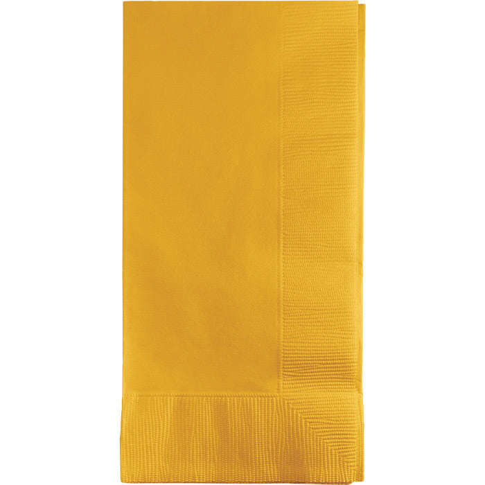 Party Decorations School Bus Yellow Dinner Napkins 2Ply 1/8Fld, 50 ct