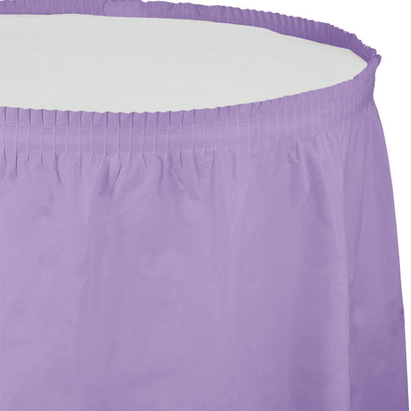 Party Decorations Luscious Lavender Plastic Tableskirt, 14' X 29