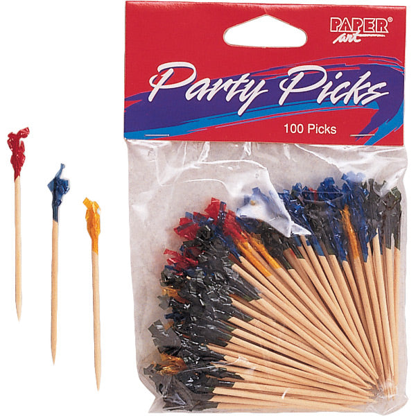 Party Decorations Wooden Picks Frill, 2.5