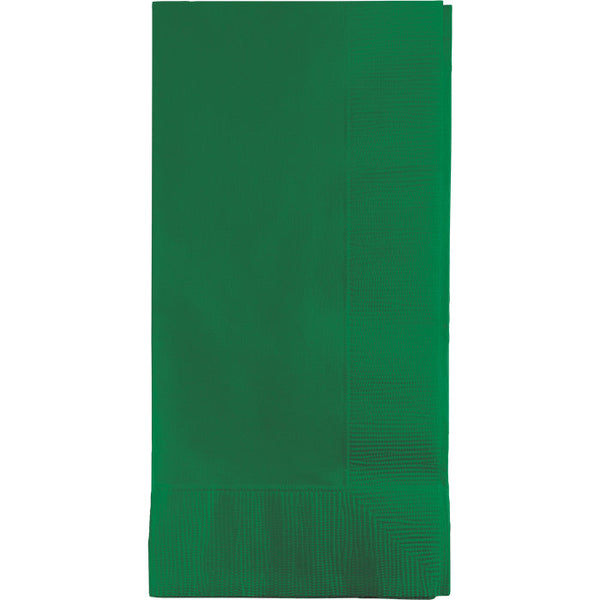 Party Decorations Emerald Green Dinner Napkins 2Ply 1/8Fld, 50 ct