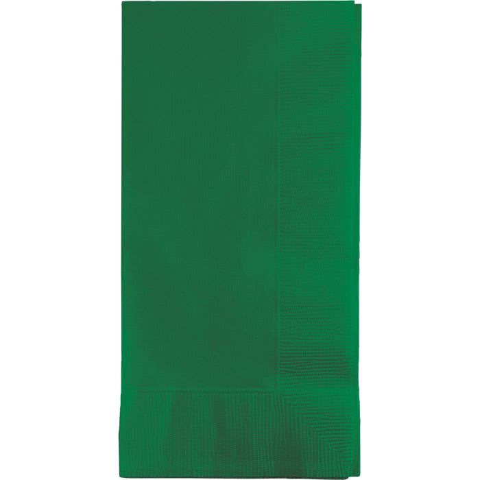 Party Decorations Emerald Green Dinner Napkins 2Ply 1/8Fld, 50 ct