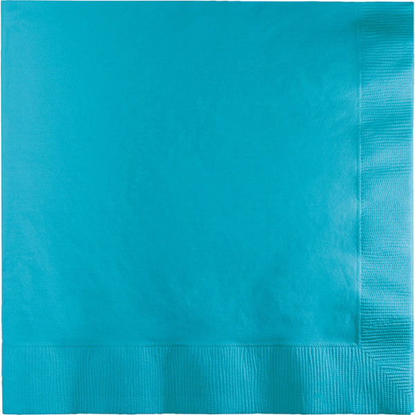 Party Decorations Bermuda Blue Dinner Napkins 3Ply 1/4Fld, 25 ct