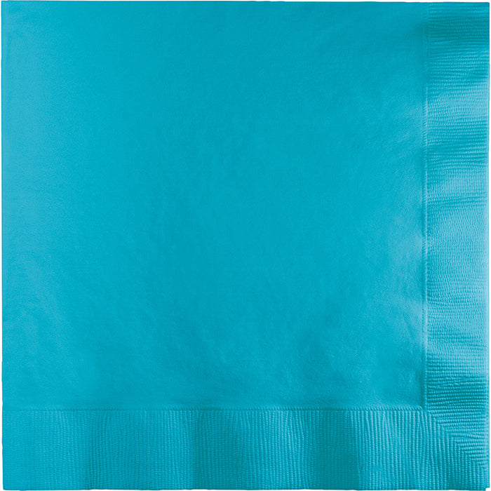 Party Decorations Bermuda Blue Dinner Napkins 3Ply 1/4Fld, 25 ct