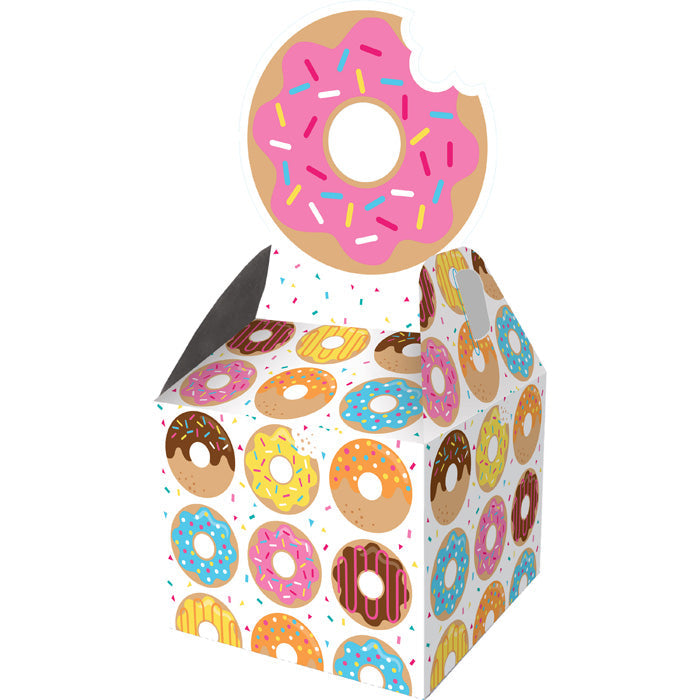 Party Decorations Donut Time Favor Boxes, 8 ct