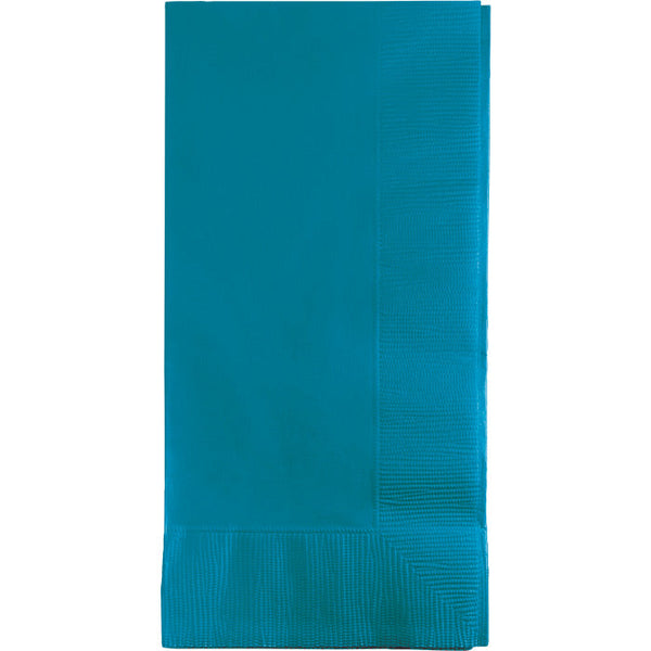 Party Decorations Turquoise Dinner Napkins 2Ply 1/8Fld, 50 ct