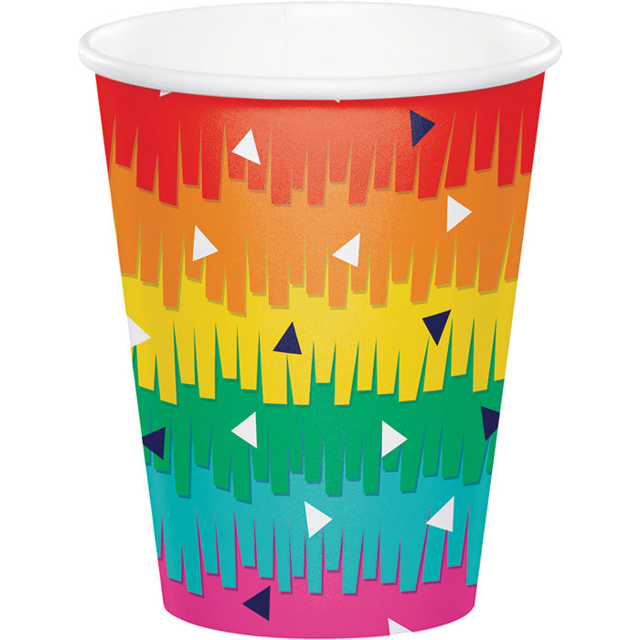 Party Decorations Fiesta Fun Hot/Cold Paper Cups 9 Oz., 8 ct