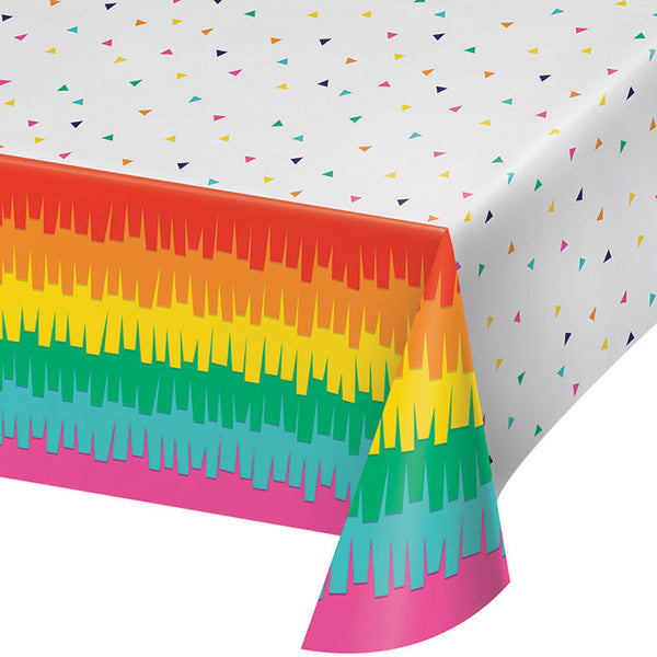 Party Decorations Fiesta Fun Plastic Tablecover All Over Print, 54