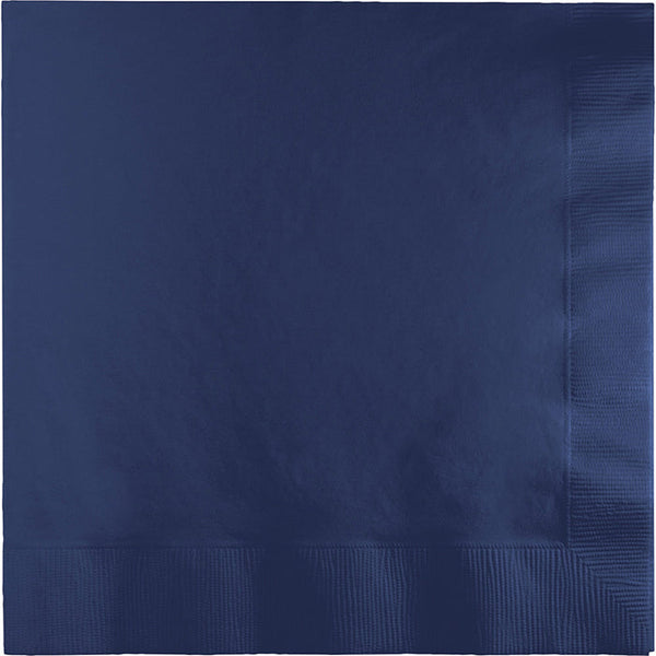 Party Decorations Navy Dinner Napkins 3Ply 1/4Fld, 25 ct