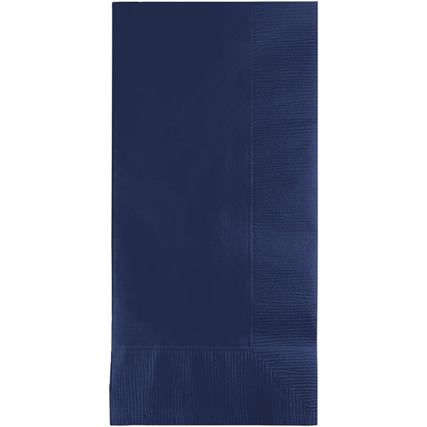 Party Decorations Navy Dinner Napkins 2Ply 1/8Fld, 100 ct