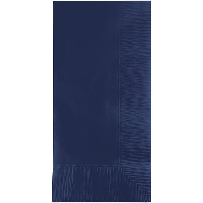 Party Decorations Navy Dinner Napkins 2Ply 1/8Fld, 100 ct