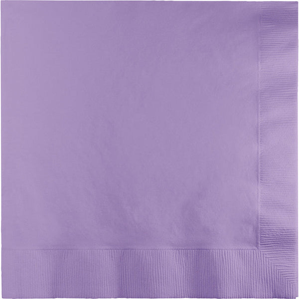 Party Decorations Luscious Lavender Dinner Napkins 3Ply 1/4Fld, 25 ct