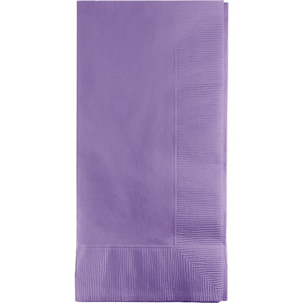 Party Decorations Luscious Lavender Dinner Napkins 2Ply 1/8Fld, 50 ct