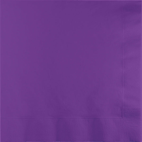 Party Decorations Amethyst Dinner Napkins 3Ply 1/4Fld, 25 ct