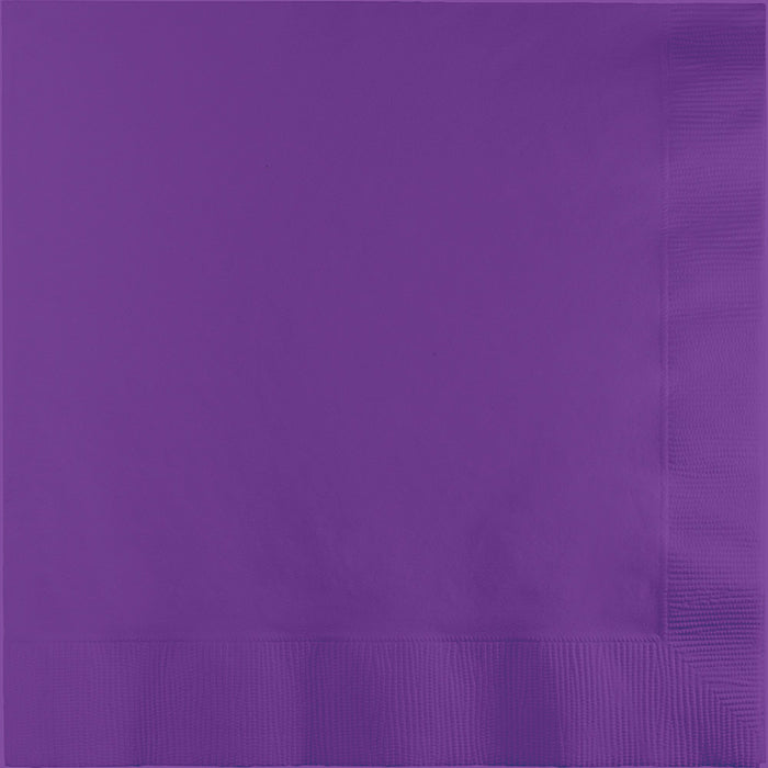 Party Decorations Amethyst Dinner Napkins 3Ply 1/4Fld, 25 ct