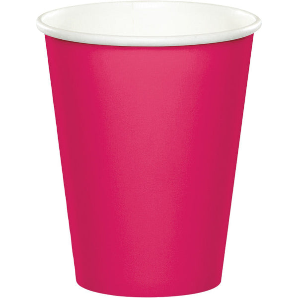 Party Decorations Hot Magenta Hot/Cold Paper Cups 9 Oz., 24 ct