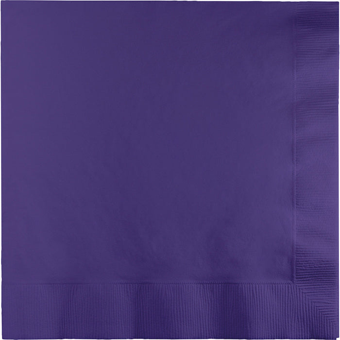 Party Decorations Purple Dinner Napkins 3Ply 1/4Fld, 25 ct