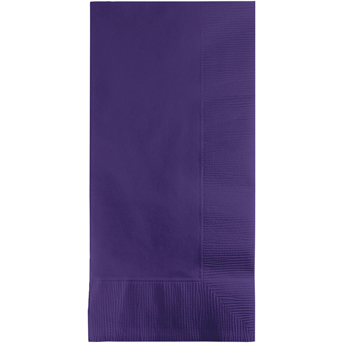 Party Decorations Purple Dinner Napkins 2Ply 1/8Fld, 100 ct