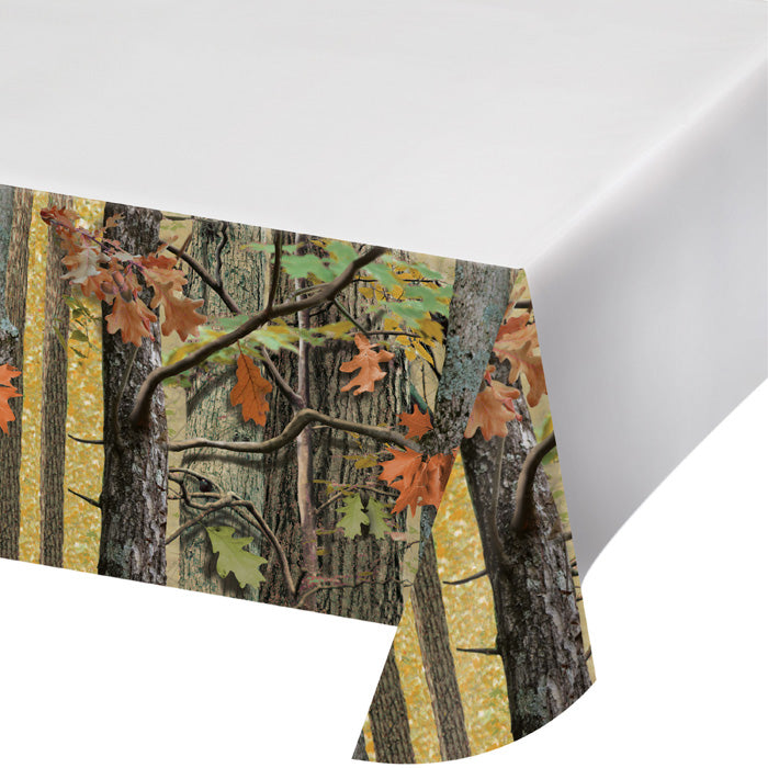 Party Decorations Hunting Camo Tablecover Plastic 54" X 102"