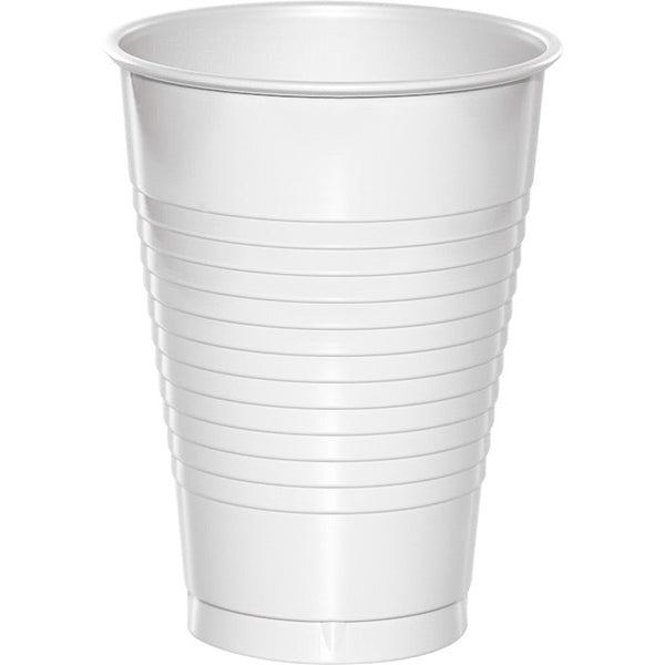 Party Decorations White Premium Plastic Cups 12 Oz., 20 ct