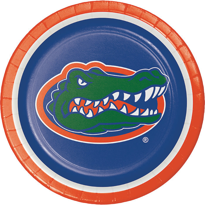 Party Decorations Florida Gators Paper Plates, 8 ct