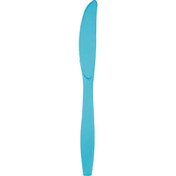 Party Decorations Bermuda Blue Plastic Knives, 24 ct