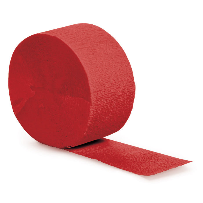 Party Decorations Classic Red Crepe Streamers 81'