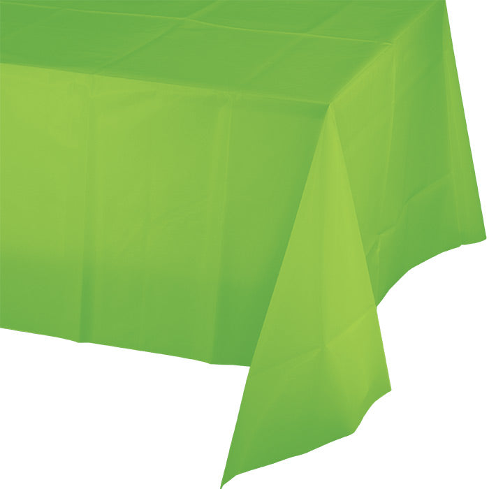 Party Decorations Fresh Lime Tablecover Plastic 54" X 108"