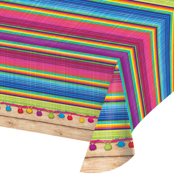 Party Decorations Serape Plastic Tablecover All Over Print, 54