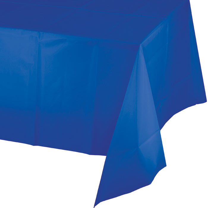 Party Decorations Cobalt Tablecover Plastic 54" X 108"