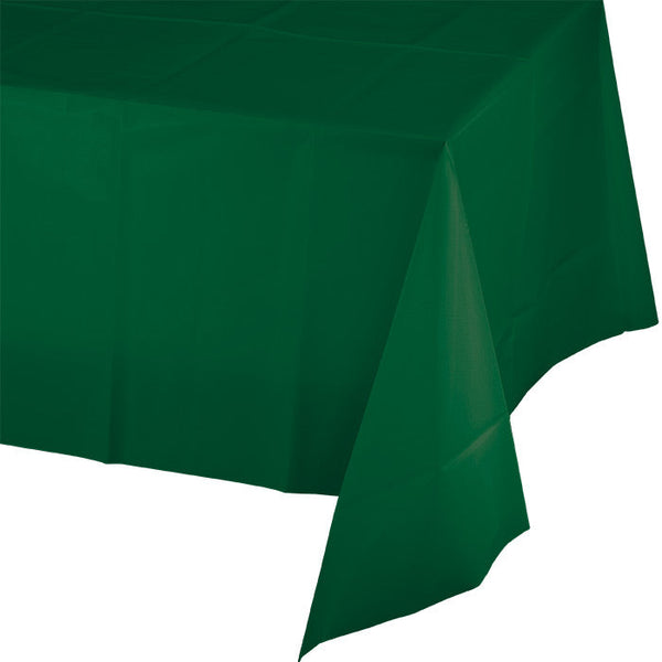 Party Decorations Hunter Green Tablecover Plastic 54