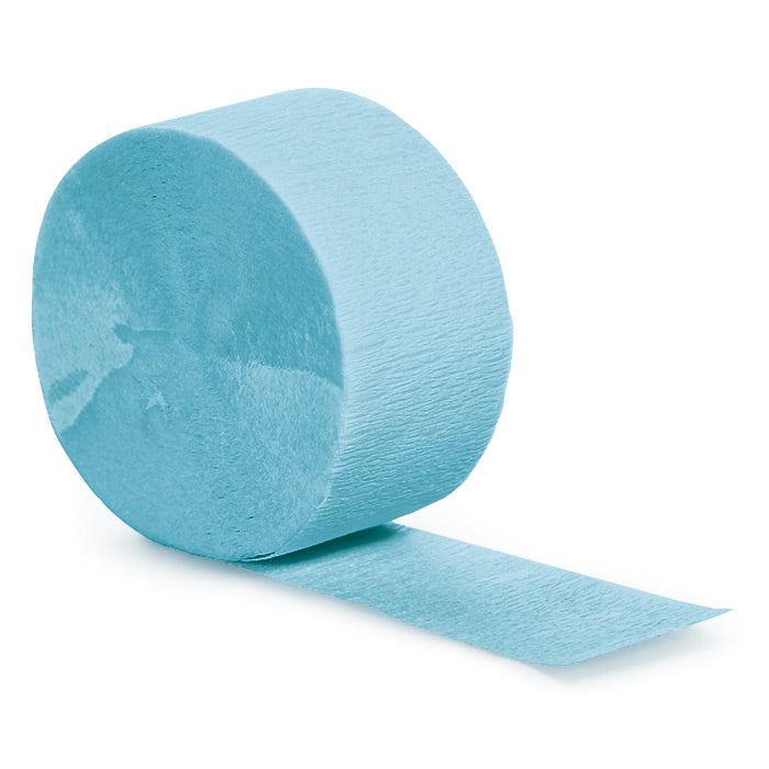 Party Decorations Pastel Blue Crepe Streamers 81'