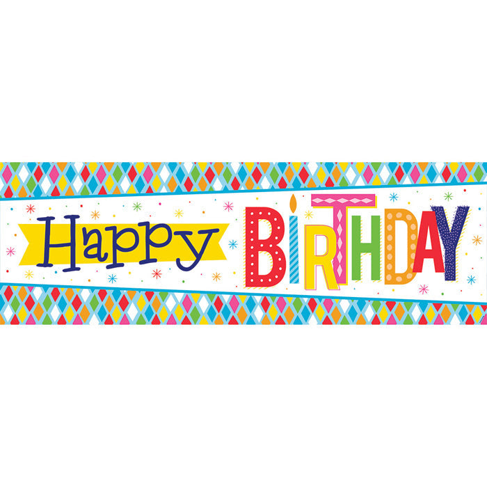 Party Decorations Bright Birthday Giant Party Banner