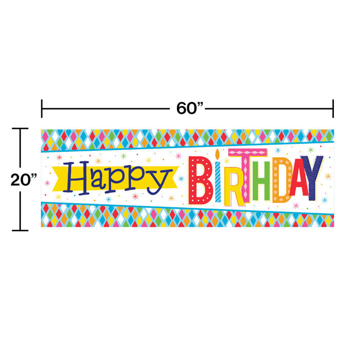 Party Decorations Bright Birthday Giant Party Banner