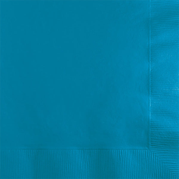 Party Decorations Turquoise Beverage Napkin 2Ply, 50 ct