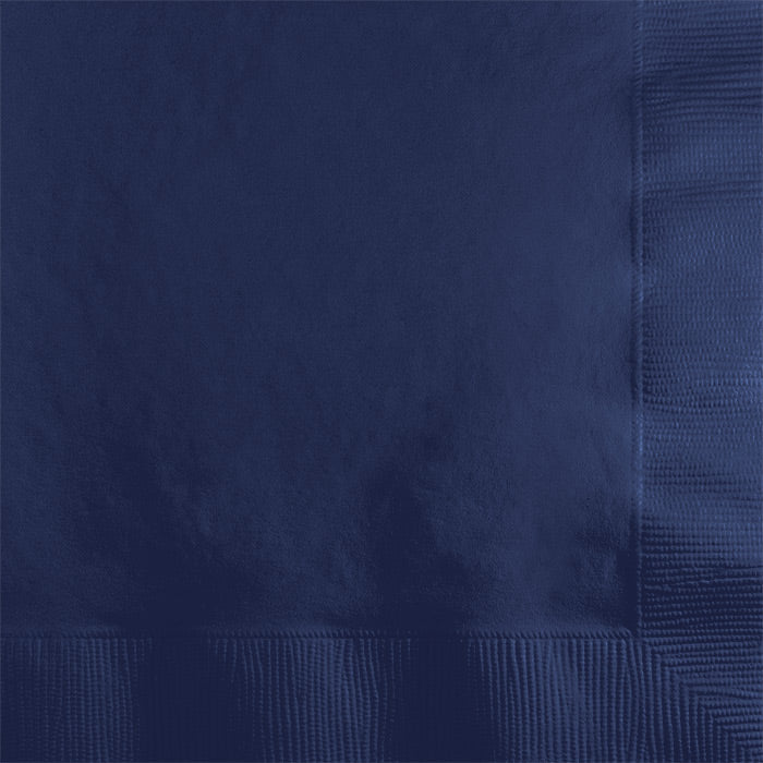 Party Decorations Navy Beverage Napkin 2Ply, 50 ct