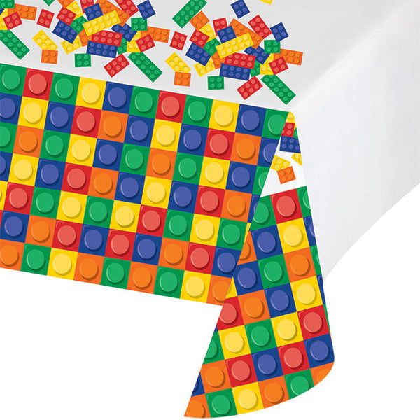 Party Decorations Block Party All Over Prt Plastic Tablecover 54