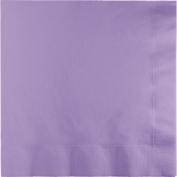 Party Decorations Luscious Lavender Beverage Napkin, 3 Ply, 50 ct