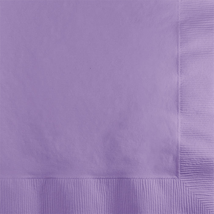 Party Decorations Luscious Lavender Beverage Napkin 2Ply, 50 ct