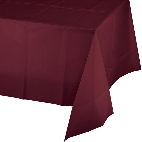 Party Decorations Burgundy Tablecover Plastic 54