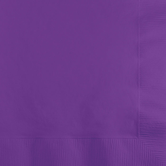 Party Decorations Amethyst Beverage Napkin, 3 Ply, 50 ct