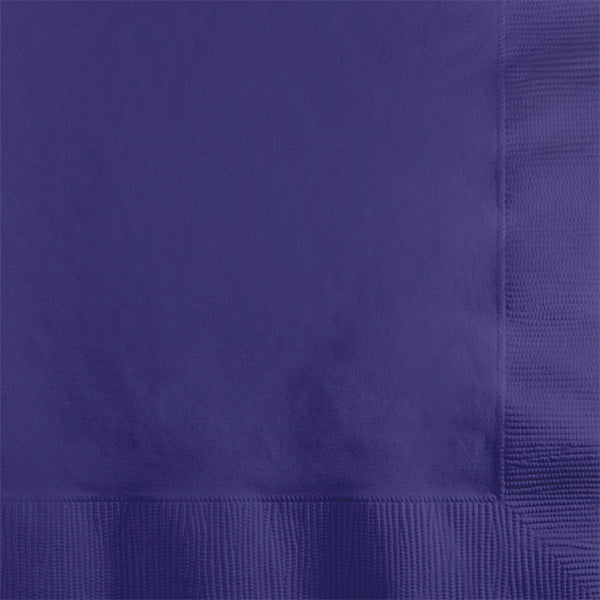 Party Decorations Purple Beverage Napkin 2Ply, 50 ct