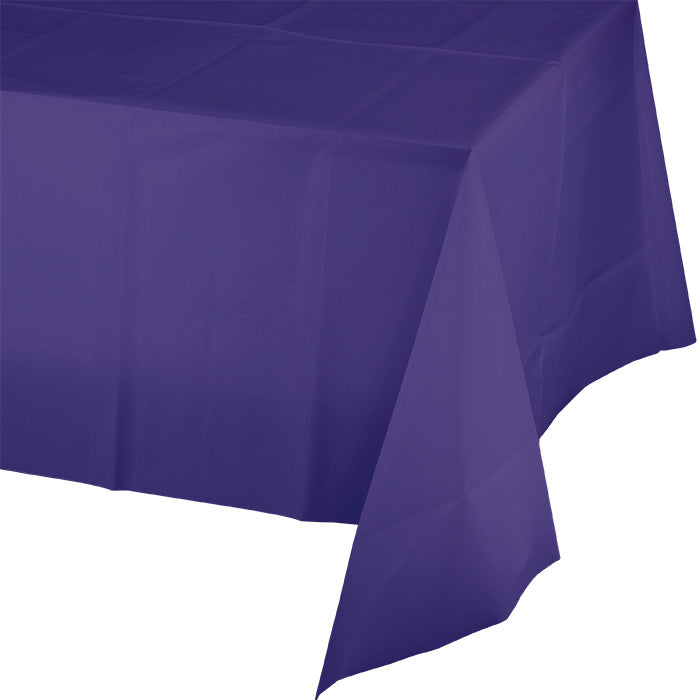 Party Decorations Purple Tablecover Plastic 54" X 108"