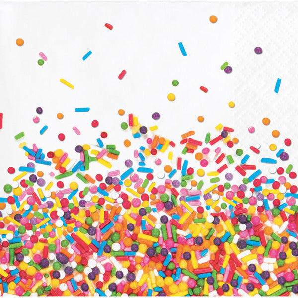 Party Decorations Confetti Sprinkles Beverage Napkins, 16 ct