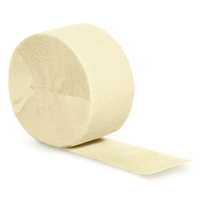 Party Decorations Ivory Crepe Streamers 81'