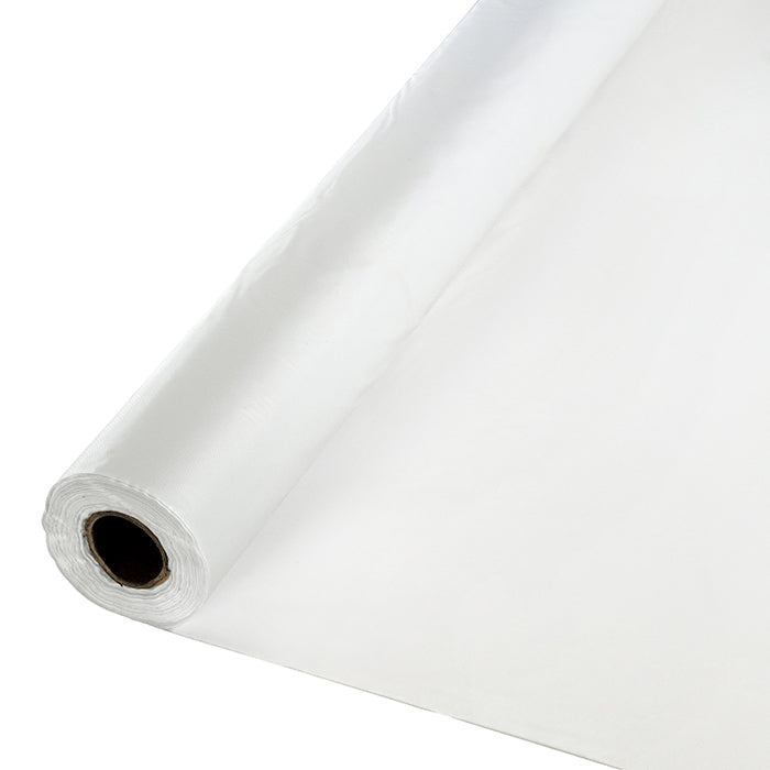 Party Decorations White Plastic Banquet Roll 40" X 250'