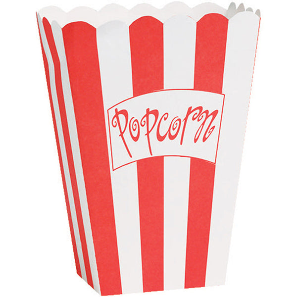 Party Decorations Hollywood Lights Popcorn Box Small, 8 ct